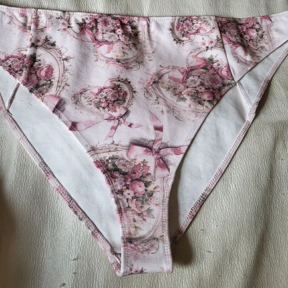 LoveShackFancy Pink Floral Skirt